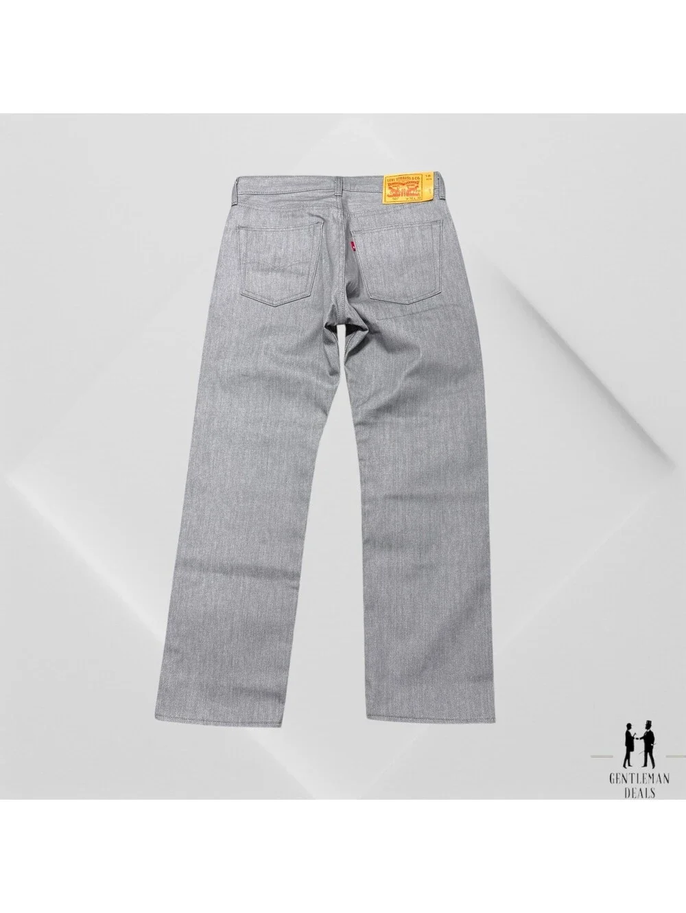 Levis 501 Shrink To Fit Button Fly Jeans Color Silver Gray Rigid 32 x 30 NWOT
